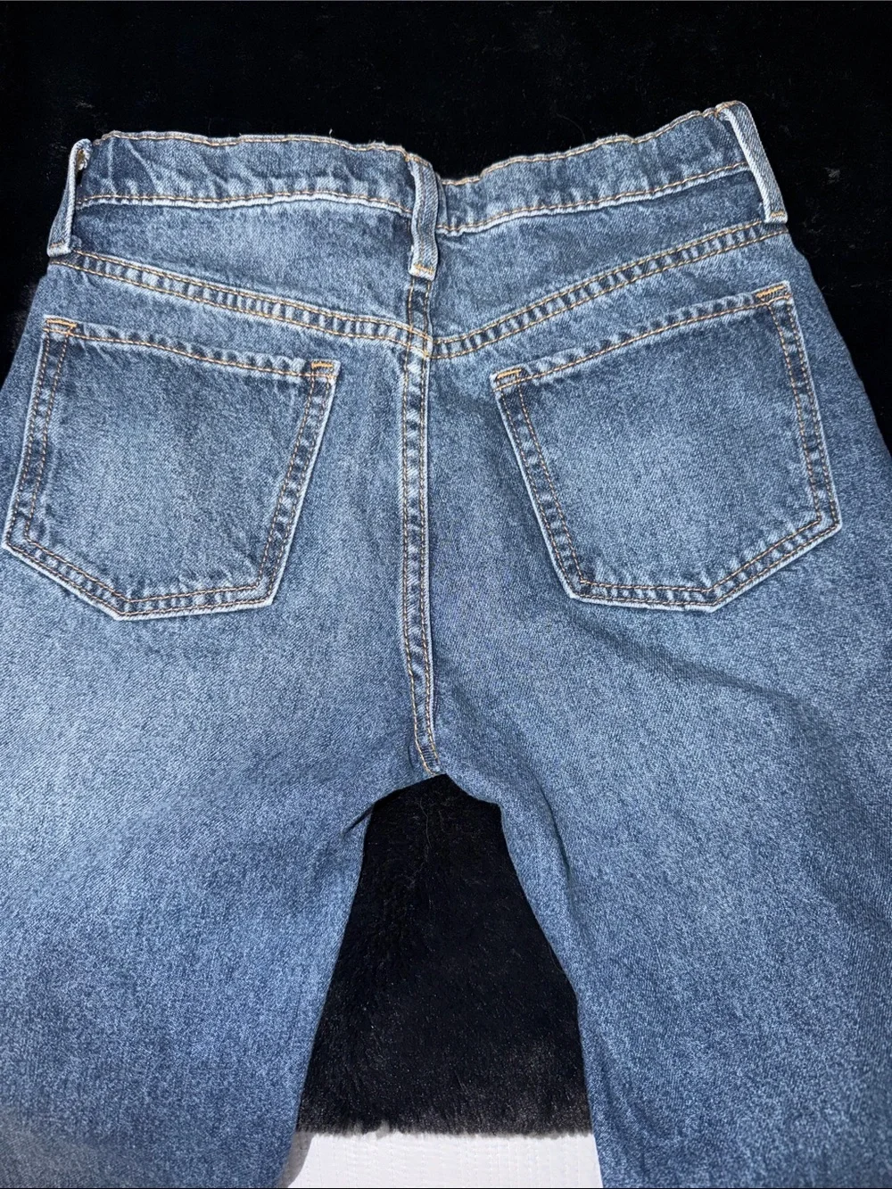 Old Navy girl’s Bootcut Jeans in Blue with Knee Distress